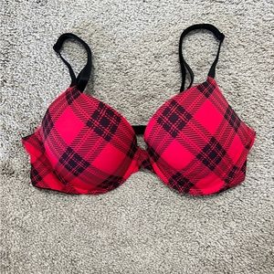 Victoria’s Secret Plaid Push Up Bra